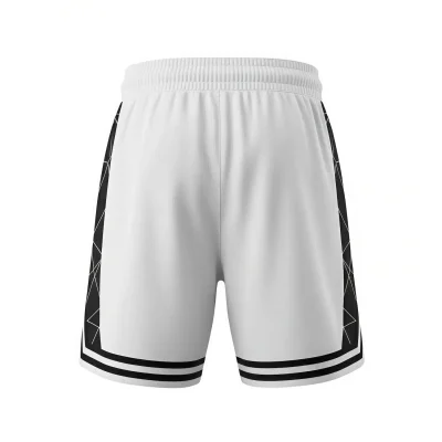 Female basketball player wearing 2-inch inseam breathable Shorts Mesh shorts