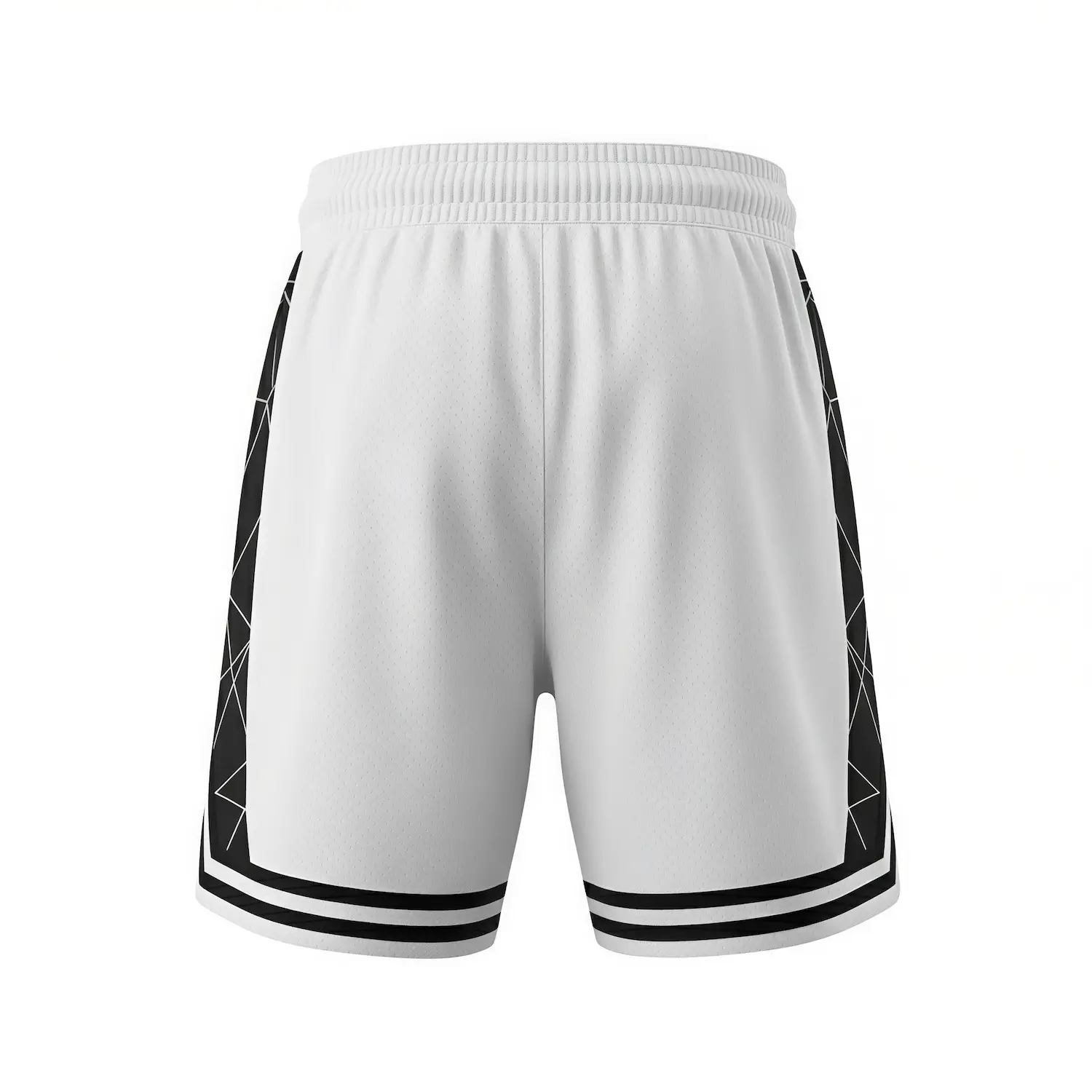 Female basketball player wearing 2-inch inseam breathable Shorts Mesh shorts