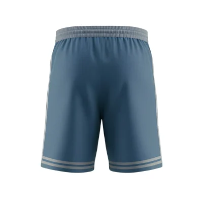 Soccer player wearing breathable performance mesh shorts in warm weather