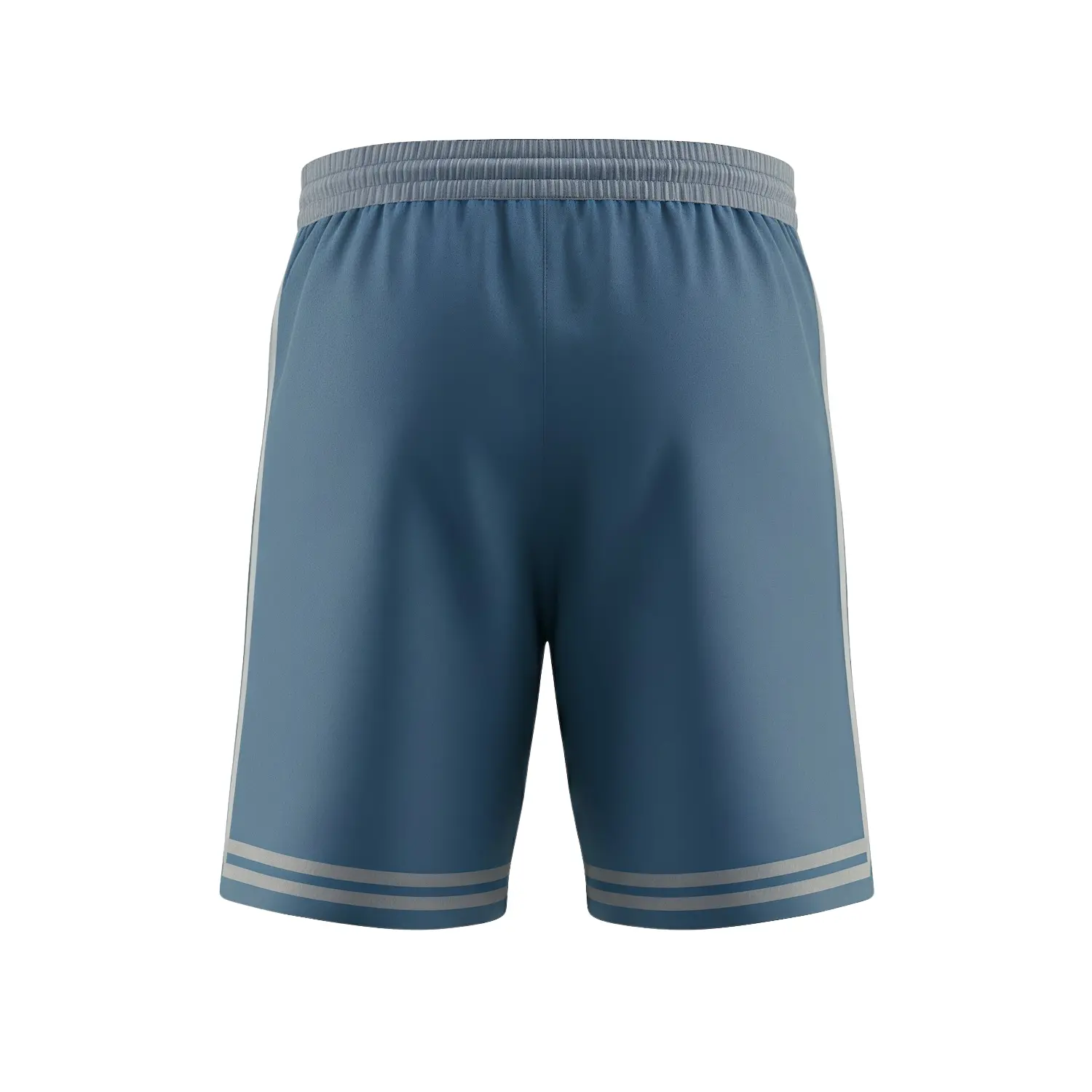 Soccer player wearing breathable performance mesh shorts in warm weather