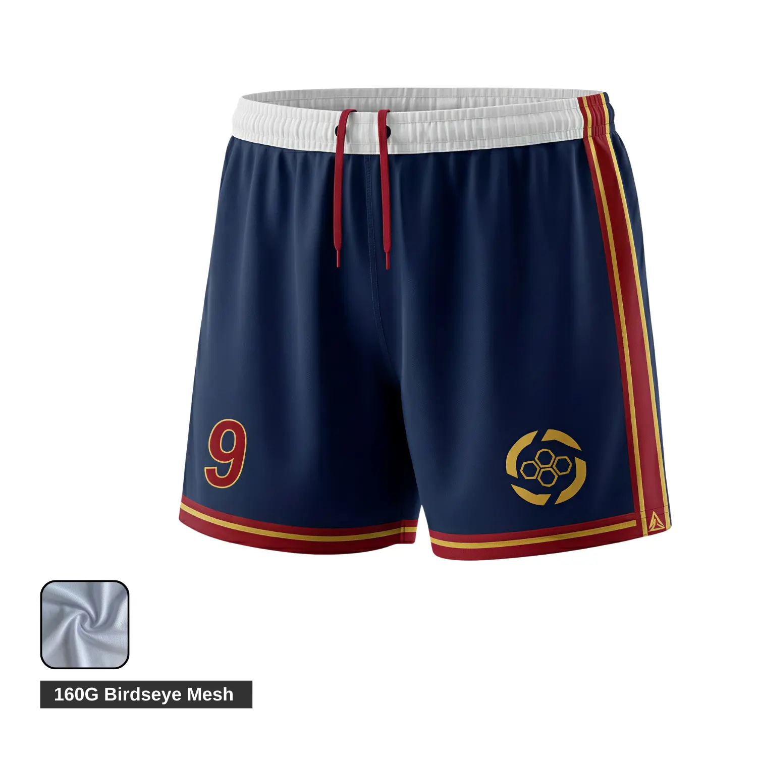 Female soccer player wearing ultra-breathable Birdseye Mesh shorts in hot weather