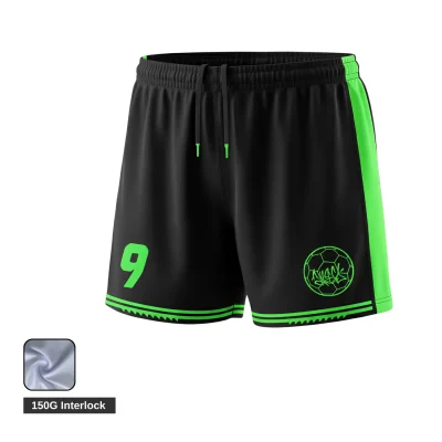 Women's soccer team wearing contoured interlock shorts during a match