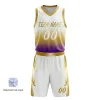 V-neck basketball uniform kit with a classic collar, made from maximum ventilation 150G Short Hole Mesh.