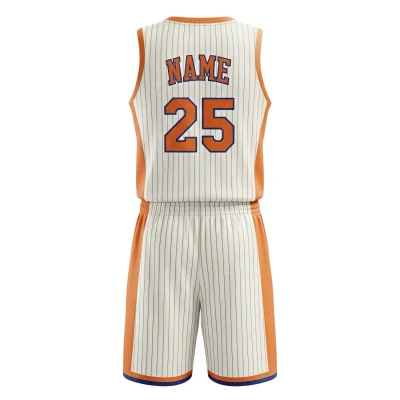 V-neck basketball uniform kit with a classic collar, made from innovative Flashed V Fabric with a smooth outer surface and cooling inner lining.