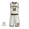 Ultra-lightweight 100G Birdseye Mesh basketball uniform kit with sublimated jersey and shorts for ultimate airflow.