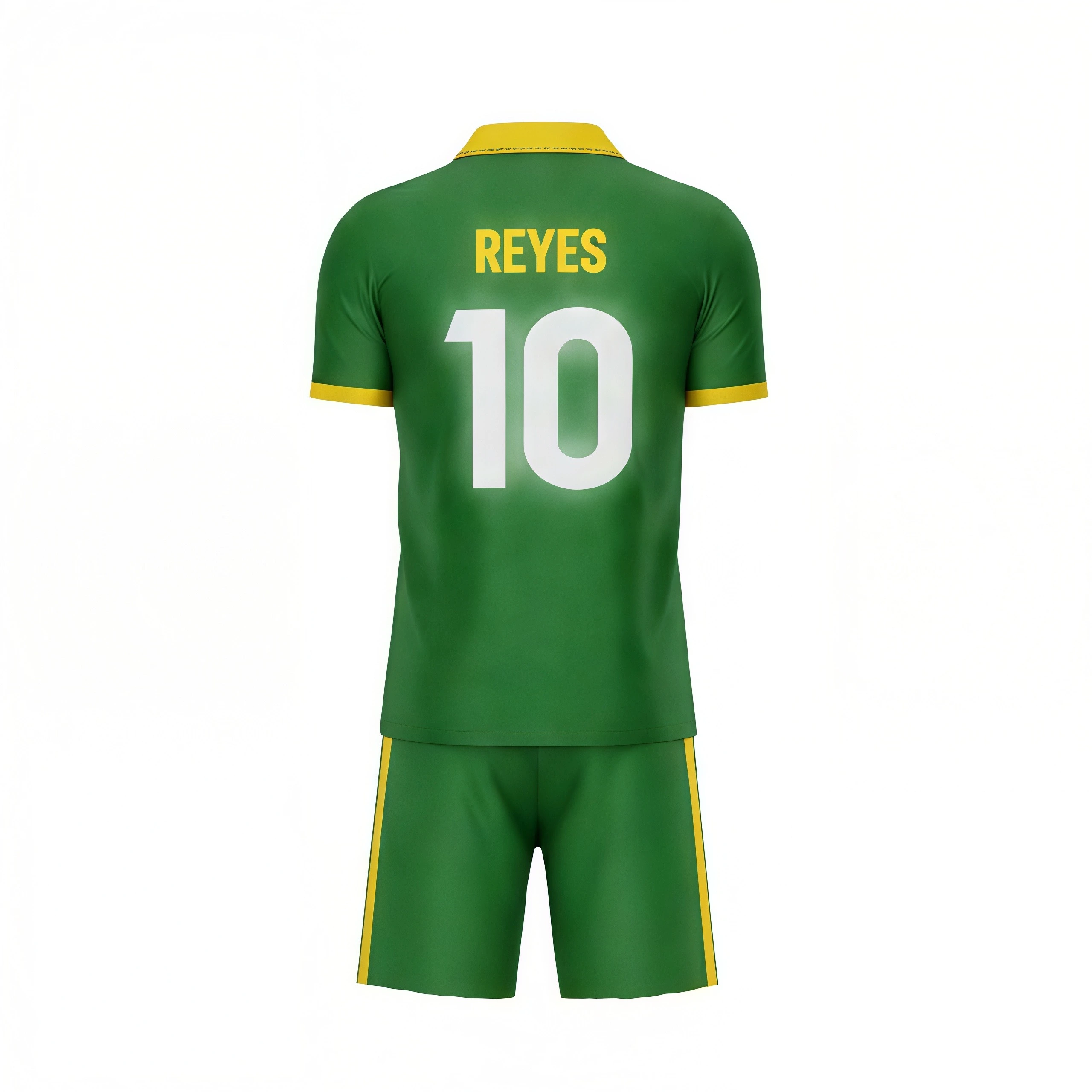 Soccer team wearing complete spandex uniform sets with flat lapel neck jerseys and matching compression shorts