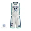 Maximum ventilation short hole mesh basketball uniform kit with an open-hole construction jersey and shorts.