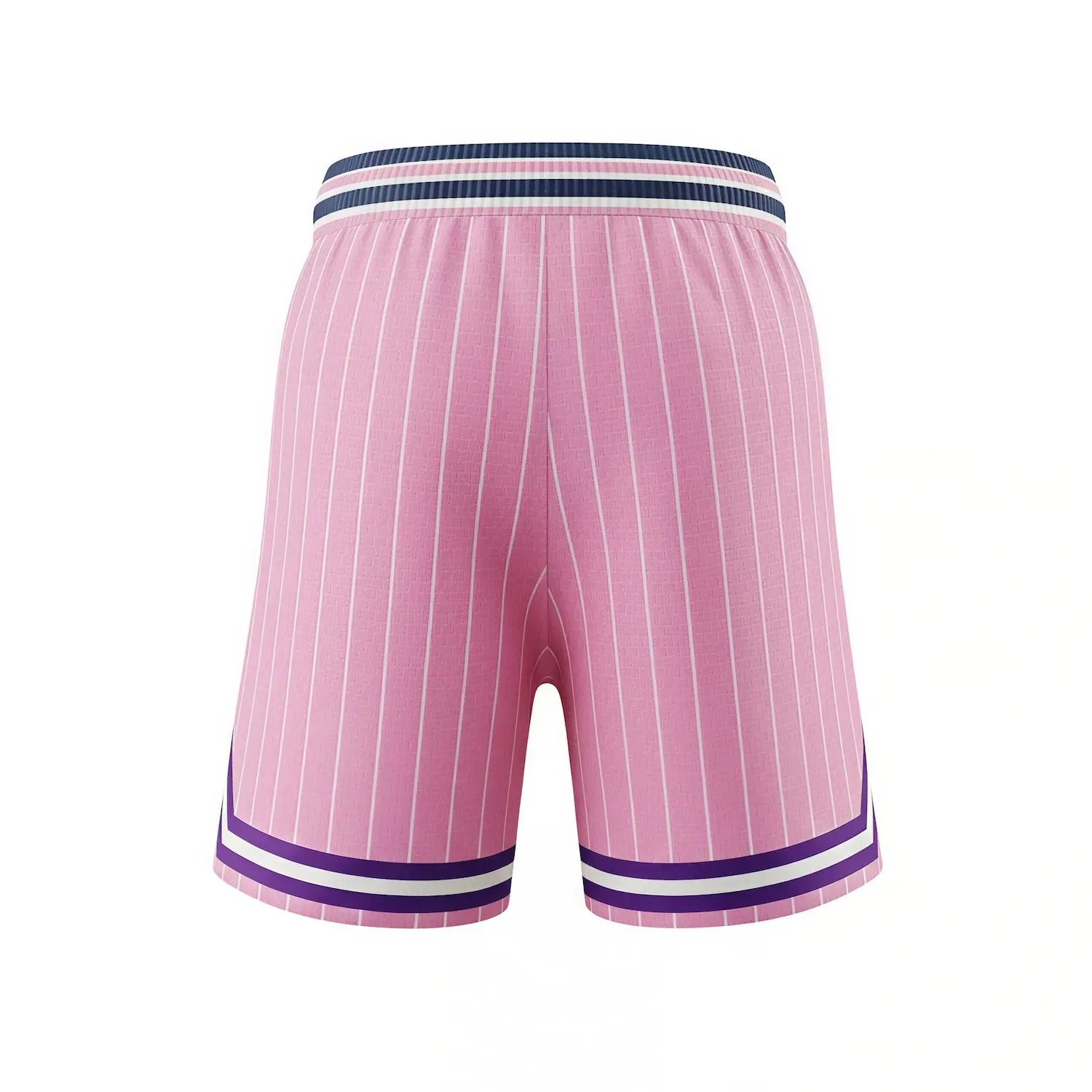 Female basketball player wearing 2-inch inseam pro-style NBA fabric shorts.