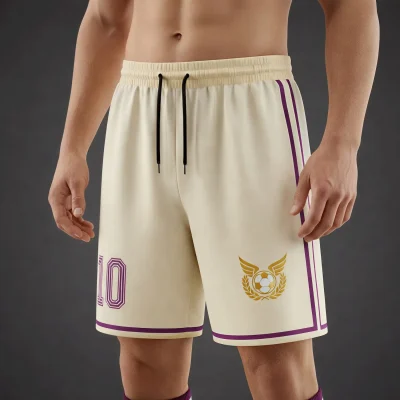 Elite athlete wearing performance Lycra compression shorts during training