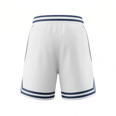 Women and teen wearing matching modern 2-inch shorter basketball shorts made from jacquard fabric