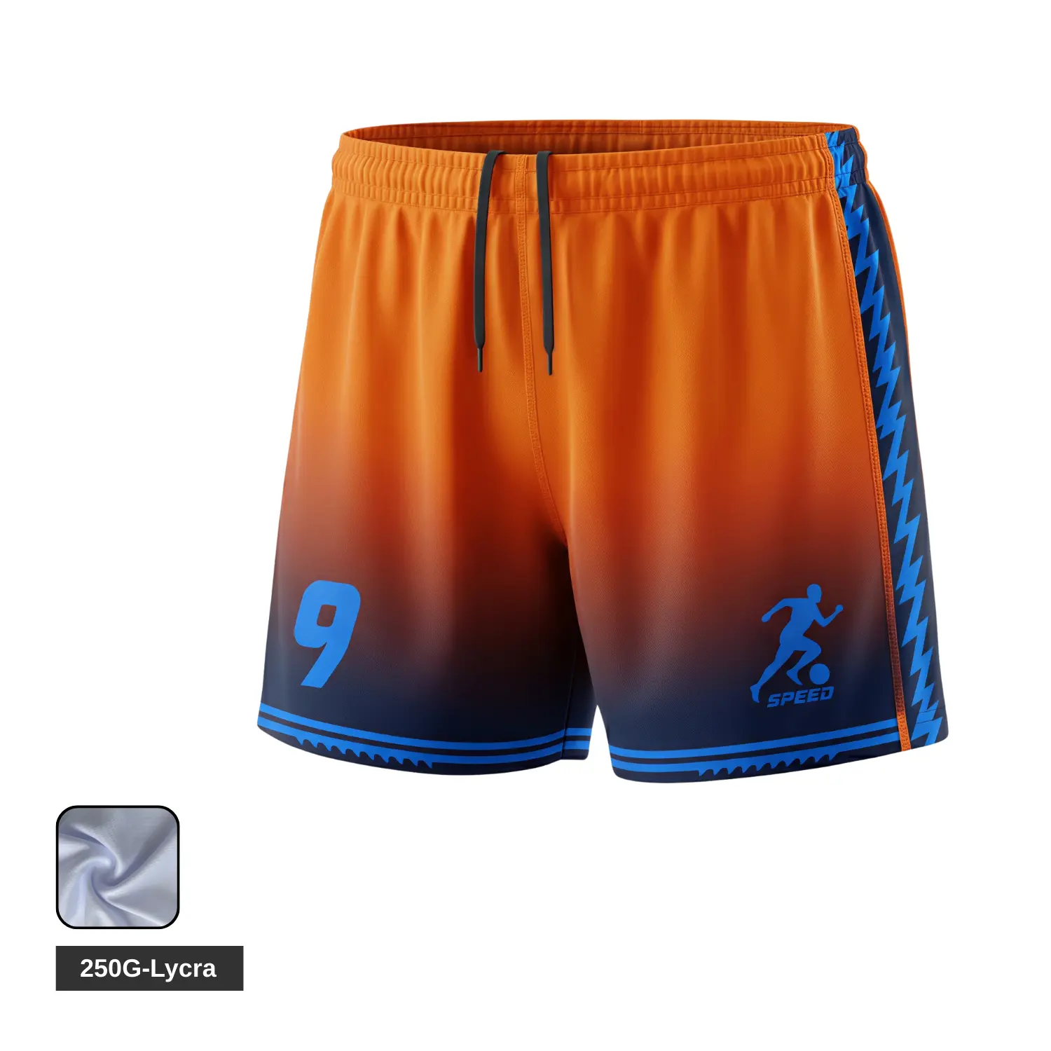 Competitive female athlete wearing performance Lycra compression shorts during a match