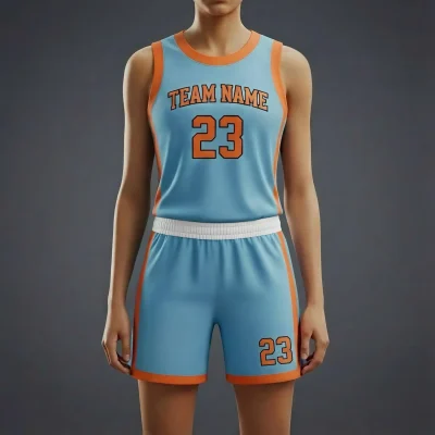 Women's-specific 130G Butterfly Mesh basketball uniform kit with textured fabric and a contoured fit for enhanced cooling.