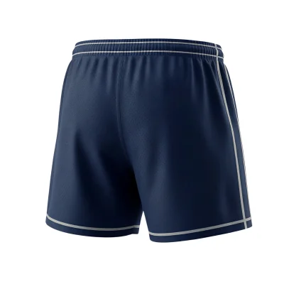 Women's soccer team wearing breathable performance mesh shorts in warm weather