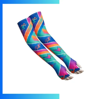 Custom Youth Gloves-Style Sublimated Arm Sleeves – Full Color Thumb Hole Sports Compression Sleeves