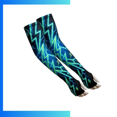Custom Adult Gloves-Style Sublimated Arm Sleeves with Thumb Hole β Full Color Stretch Compression Sports Sleeves