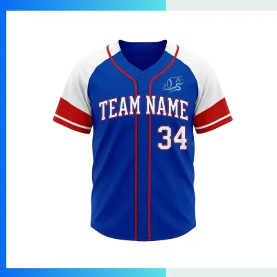 Custom Full-Button Baseball Jersey – 150G Bee Eyes Mesh Lightweight Sublimation Team Uniform