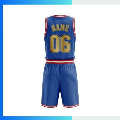 Alternative view of Premium Jacquard Custom Basketball Uniform Kit with 160G Jacquard