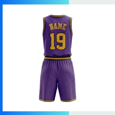 Alternative view of Custom Women’s Basketball Uniform Kits with 150G Interlock