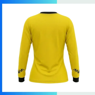 Alternative view of Women’s Long Sleeve V-Neck Soccer Jersey – Custom Sublimation Performance Fit Teamwear