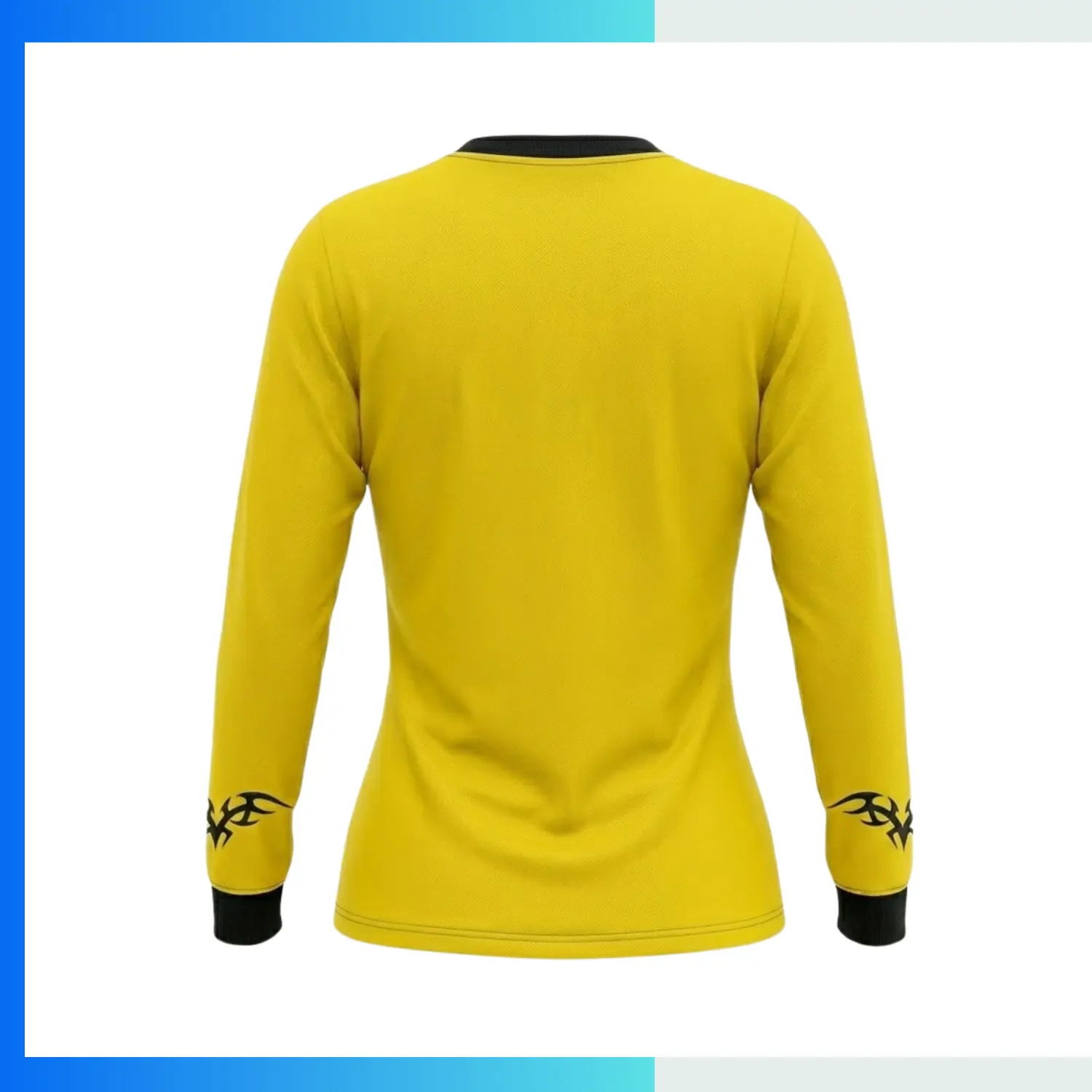 Women’s Long Sleeve V-Neck Soccer Jersey – Custom Sublimation Performance Fit Teamwear - Image 2