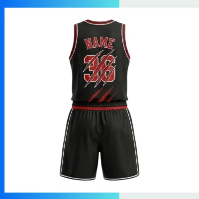 Alternative view of Custom Basketball Uniform Kits with 150G Interlock