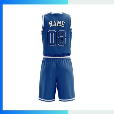 Alternative view of Custom V-Neck Basketball Uniform Kits with  180G NBA-Style Fabric