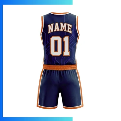 Alternative view of Custom Women’s V-Neck Basketball Uniform Kits with 130G Butterfly Mesh
