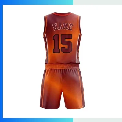 Alternative view of Custom Women’s V-Neck Basketball Uniform Kits with 160G Birdseye Mesh