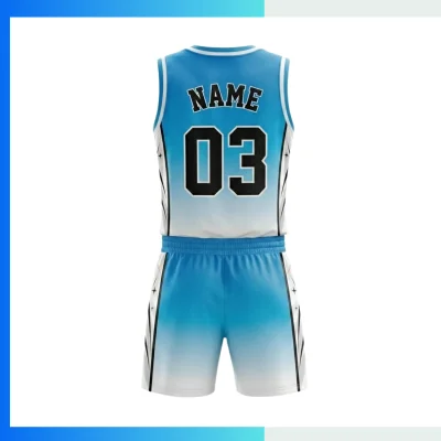 Alternative view of Custom Women’s V-Neck Basketball Uniform Kits with 160G Butterfly Mesh