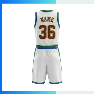 Alternative view of Custom Basketball Uniform Kits with 150G Short Hole Mesh