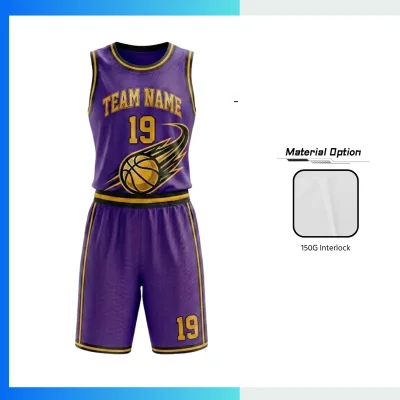 Custom Women’s Basketball Uniform Kits with 150G Interlock