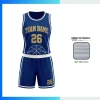 Custom Women’s Basketball Uniform Kits with180G NBA-Style Fabric