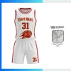 Custom Women’s Basketball Uniform Kits with  150GSM Flashed V Fabric