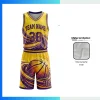 Custom V-Neck Basketball Uniform Kits with  130G Butterfly Mesh