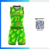 Custom Women’s V-Neck Basketball Uniform Kits with 50D 100G Mesh