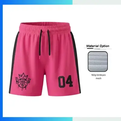 Custom Women’s Basketball Shorts With 100G Lightweight Birdseye Mesh | Premium Polyester Blend