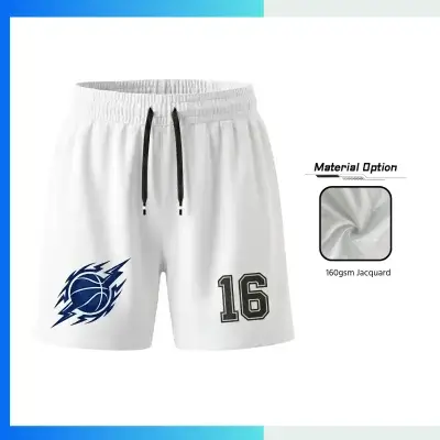Custom Women’s Shorter Basketball Shorts-2” With 160gsm Jacquard