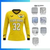Women’s Long Sleeve V-Neck Soccer Jersey – Custom Sublimation Performance Fit Teamwear