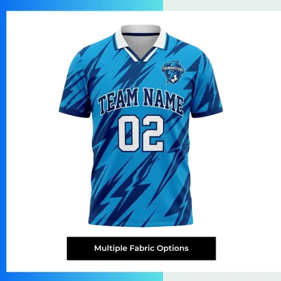 VIP Performance Mesh Soccer Jersey – 165G Custom Sublimation Lapel V-Neck Team Uniform