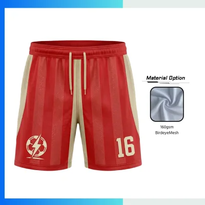Custom Birdseye Mesh Soccer Shorts – Full Sublimation Lightweight Team Shorts