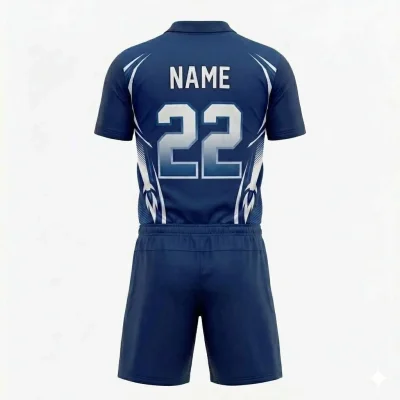 Alternative view of Custom Breathable Soccer Uniform Set – Jersey & Shorts Full Sublimation with 160G Birdseye Mesh