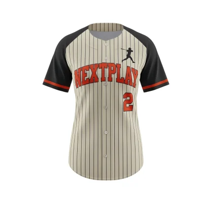 A lightweight women's full-button baseball jersey with a soft feel, featuring vibrant sublimated team graphics.