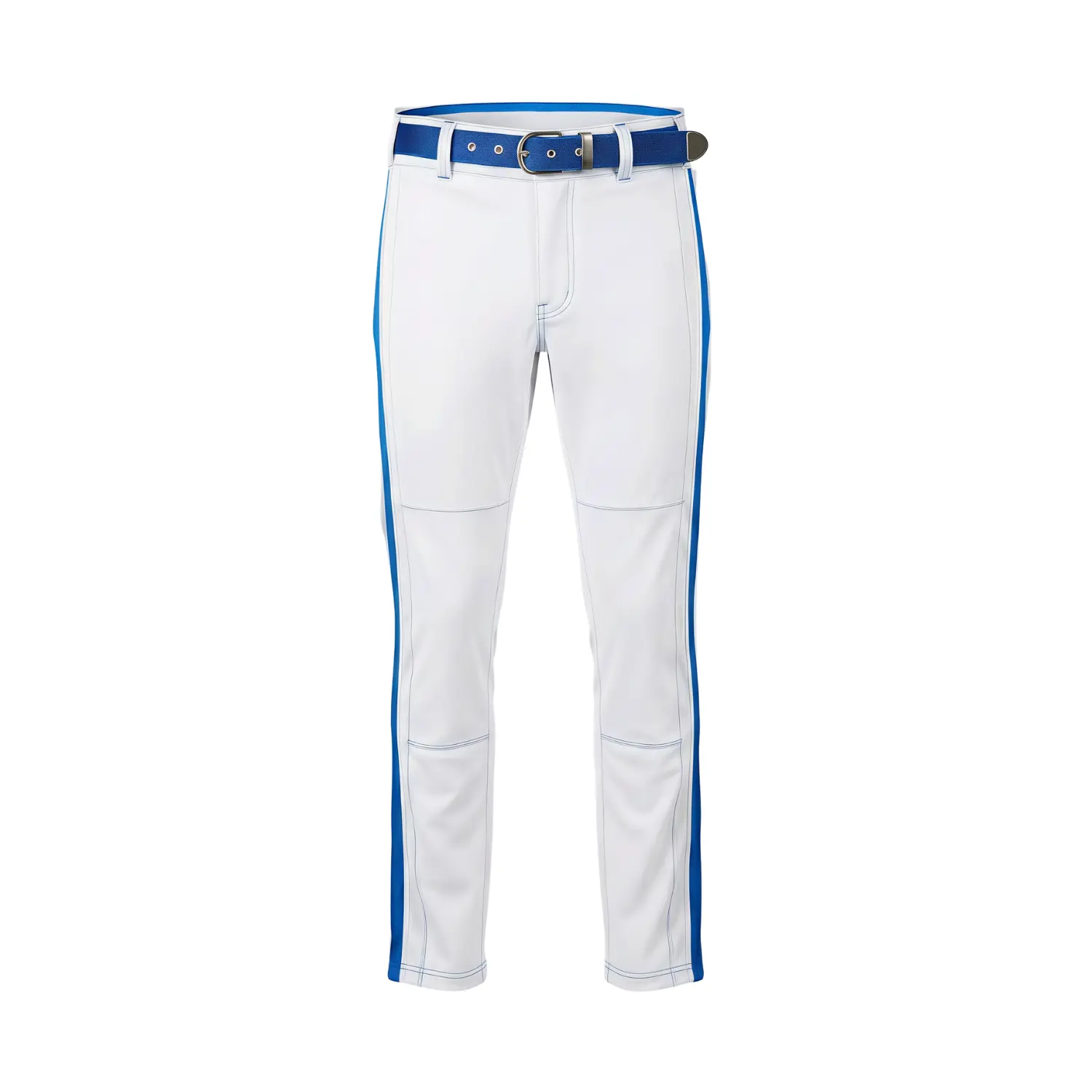 A pair of capri-length baseball pants with vibrant, all-over sublimated team graphics, made from performance spandex interlock fabric.