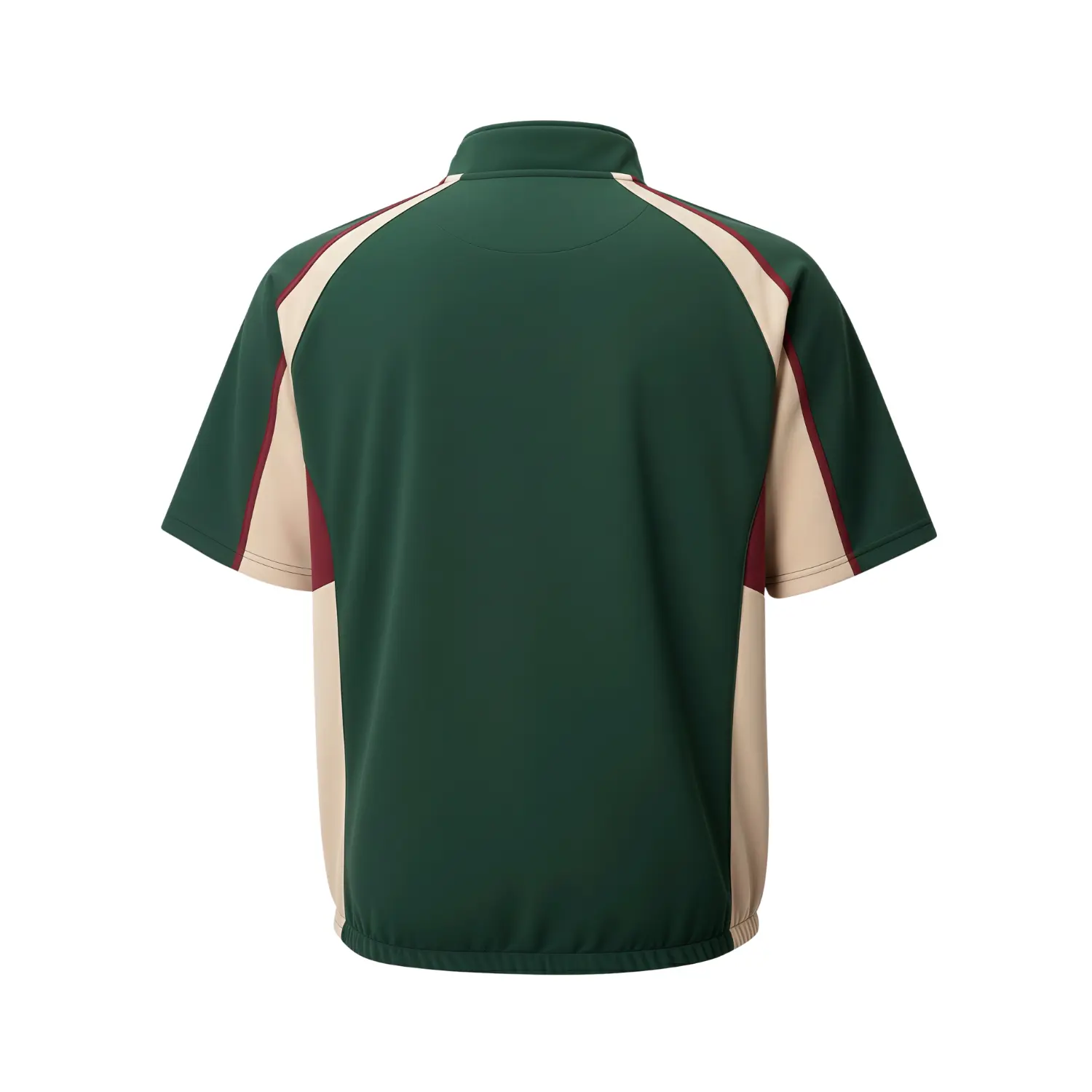 Two baseball windbreakers side by side showing different fabric textures: 709 Lamination and 50D Velvet Feel