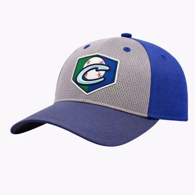 A premium structured black baseball cap made from durable sports interlock fabric with a vibrant 3D embroidered team logo on the front.