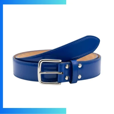Adult Baseball Belt 3.7×120cm Imitation Leather Gold Silver Stamping