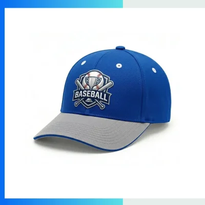 Custom Structured Baseball Cap – Sports Interlock 3D Embroidered Team Hat