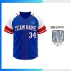 Custom Full-Button Baseball Jersey – 150G Bee Eyes Mesh Lightweight Sublimation Team Uniform