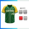 Custom Embroidered Full-Button Baseball Jersey – Solid Color Performance Mesh Team Uniform
