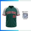 Custom Full-Button Baseball Jersey – Raglan Sleeve Sublimated Team Uniform